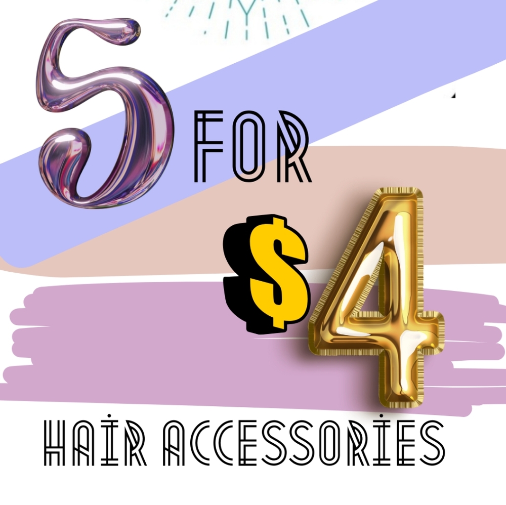 5 for $4 Hair Bows